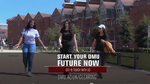 Clearing at DMU – places available for September 2020