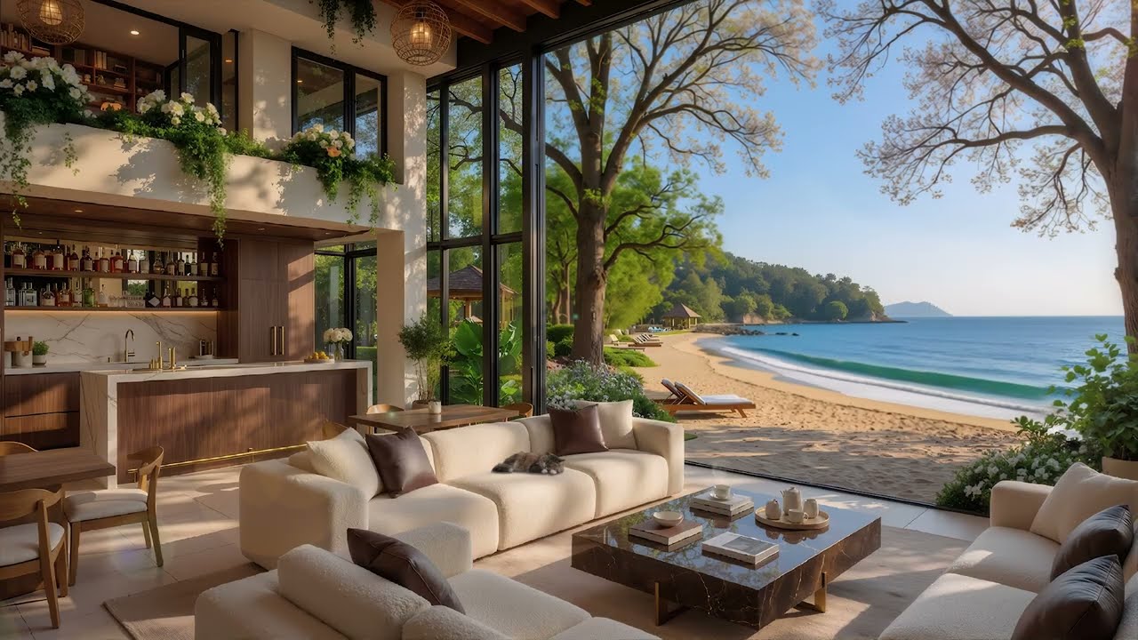 Morning Relaxing Jazz Garden For Positive Energy - Tranquil Jazz Music For Focus, Work & Study