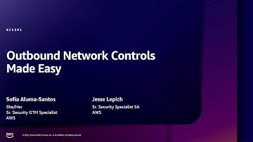 AWS re:Inforce 2025 - Outbound network controls made easy (NIS301)