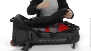 the north face doubletrack wheeled pack 21