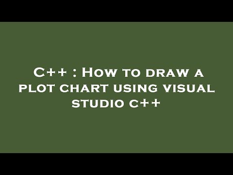 C++ : How to draw a plot chart using visual studio c++