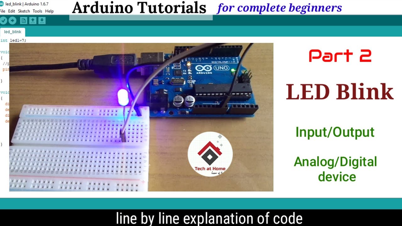 arduino led blink  New Update  Arduino tutorial 2- LED Blink program with code explained | How to blink an LED using Arduino |