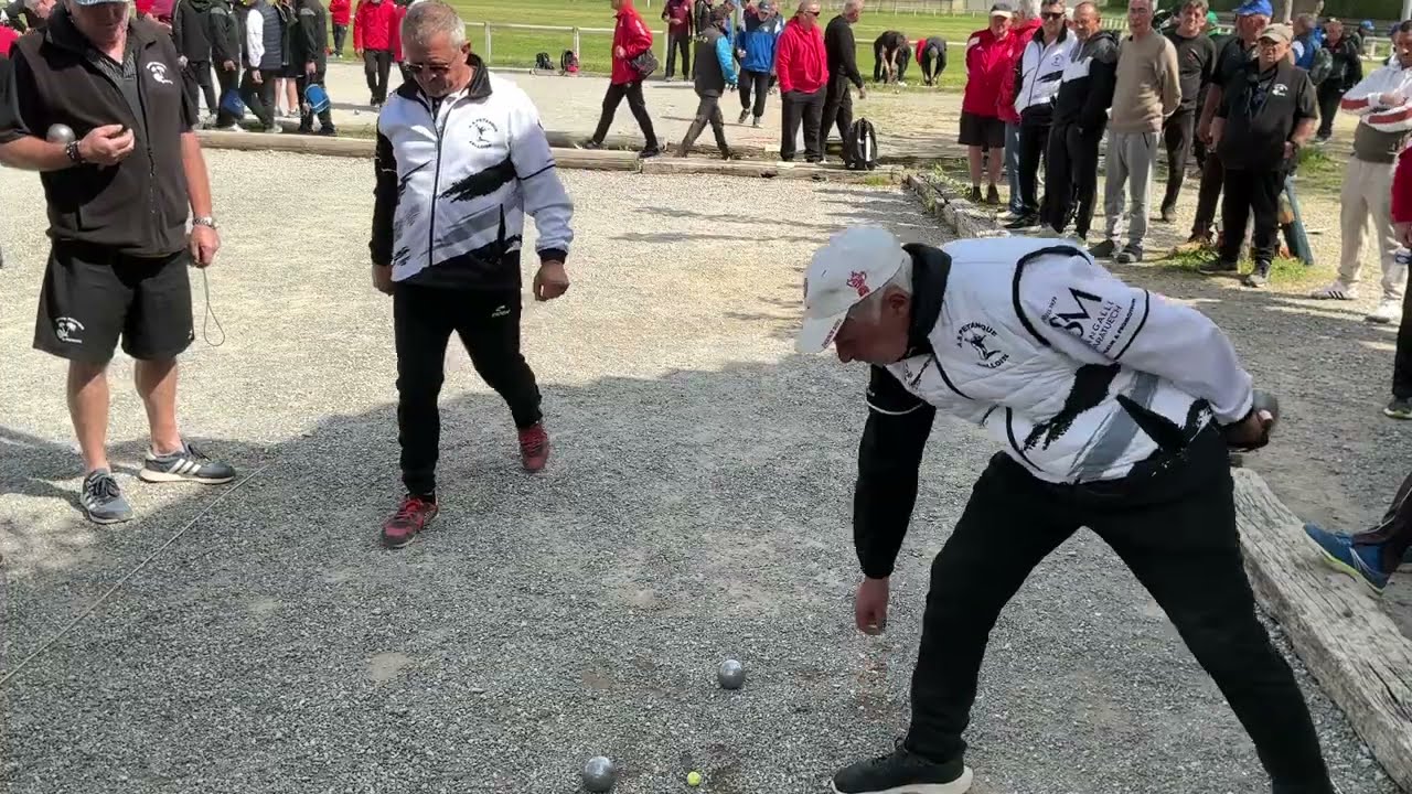 Miniature : Aude Vétérans Pétanque Département Triplettes AS Salloise vs Palmiste Avril 2026 poules #petanque