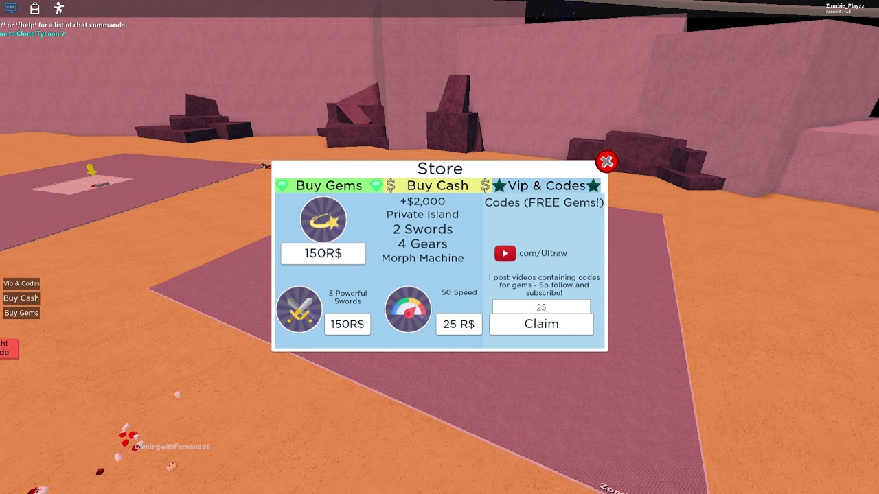 All 2020 Working Clone Tycoon 2 Codes Youtube - roblox codes clone tycoon 2