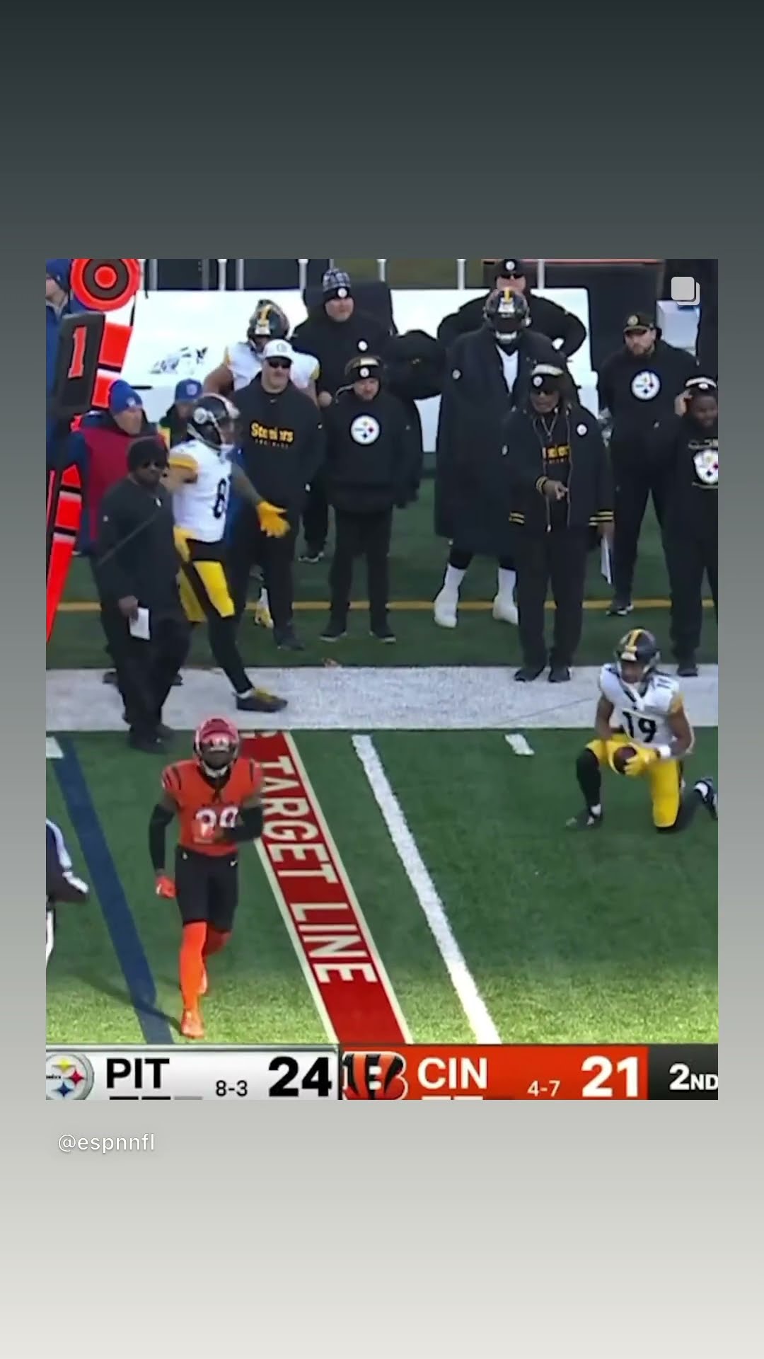 Who hit him #hoodnews #bengals #steelers #hitstick