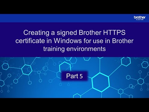 Creating a signed HTTPS certificate in Windows for use in Brother training environments: Part 5