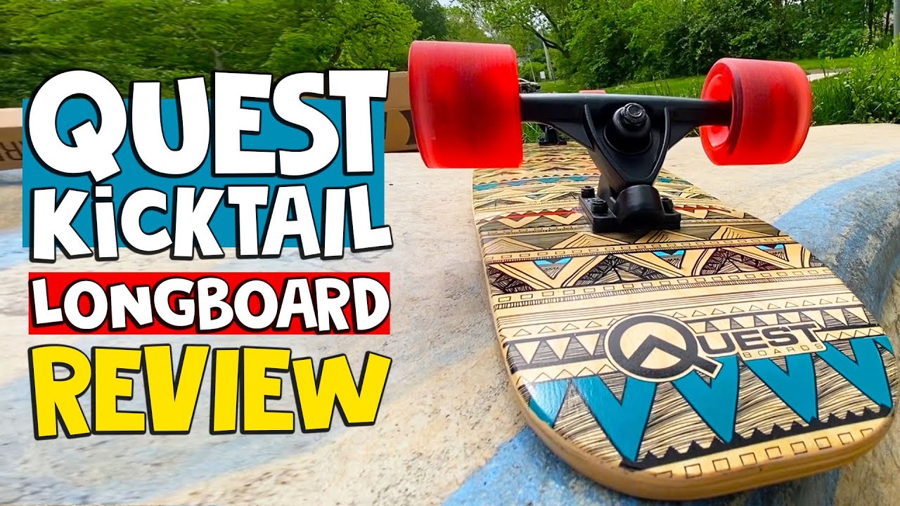 Quest Kicktail Longboard Review BEST BEGINNER LONGBOARD YouTube