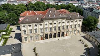 Palais Liechtenstein by DRONE. Neat Short View... Low Battery... =) - Vienna Austria - ECTV