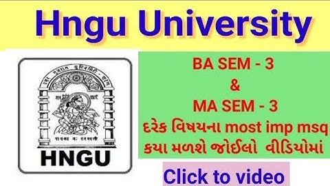 Ba sem - 3 imp msq hngu - Ma sem - 3 imp msq - hngu - Ba & Ma sem - 3 all subject imp msq hngu