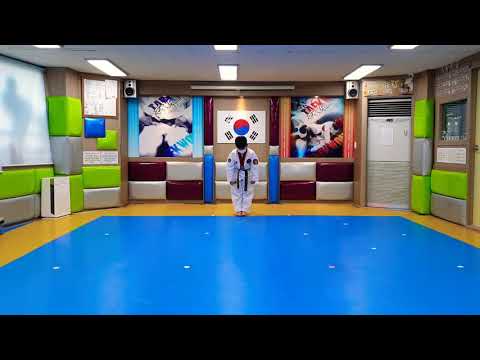 강철태권도/초등부/공인품새/김민우/태극4장