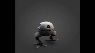 Robot Walk Cycle 1 in  Blender 2.5