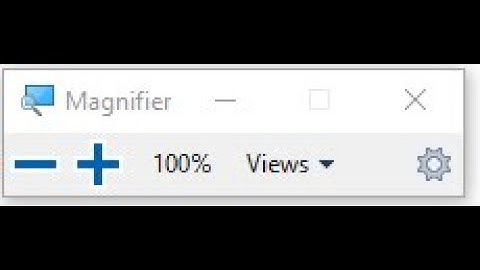 Windows 10 Default Magnifier