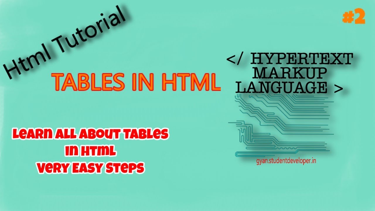 HTML video tutorial html table tag , html tr tag and html td tagstudentdeveloper2 YouTube