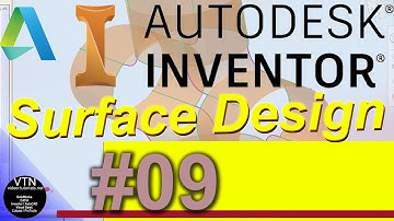 AutoDesk INVENTOR Surface Design 09 ( Circular Pattern )