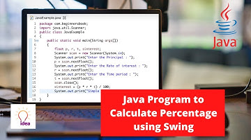 Java Program to Calculate Percentage using Swing | Java Project