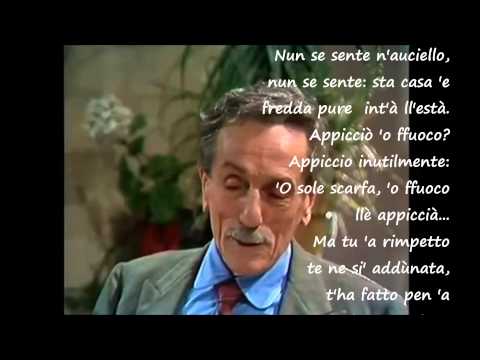 Poesie Napoletane Di Natale.Poesia Napoletana O Raggio E Sole Poesia Di Eduardo De Filippo Video Mario Ferraro Youtube