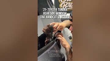 HOW TO: HANDCUT & INSTALL WINDOW TINT | ‘21 TOYOTA TUNDRA#windowtint #dynamicAWT