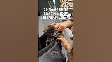 HOW TO: HANDCUT & INSTALL WINDOW TINT | ‘21 TOYOTA TUNDRA#windowtint #dynamicAWT