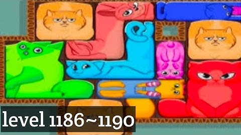 Puzzle Cats - level 1186~1190 Solve 