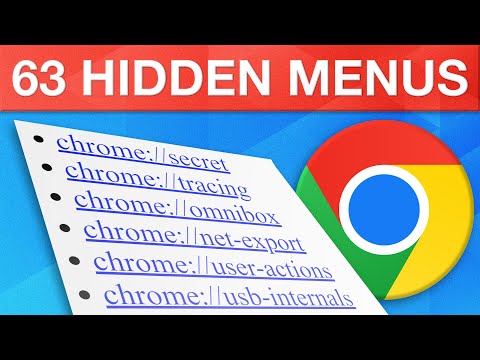 The Secret Google Chrome Menus