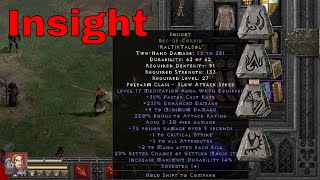 Diablo II Resurrected Rune Word - Insight (Ral Tir Tal Sol)