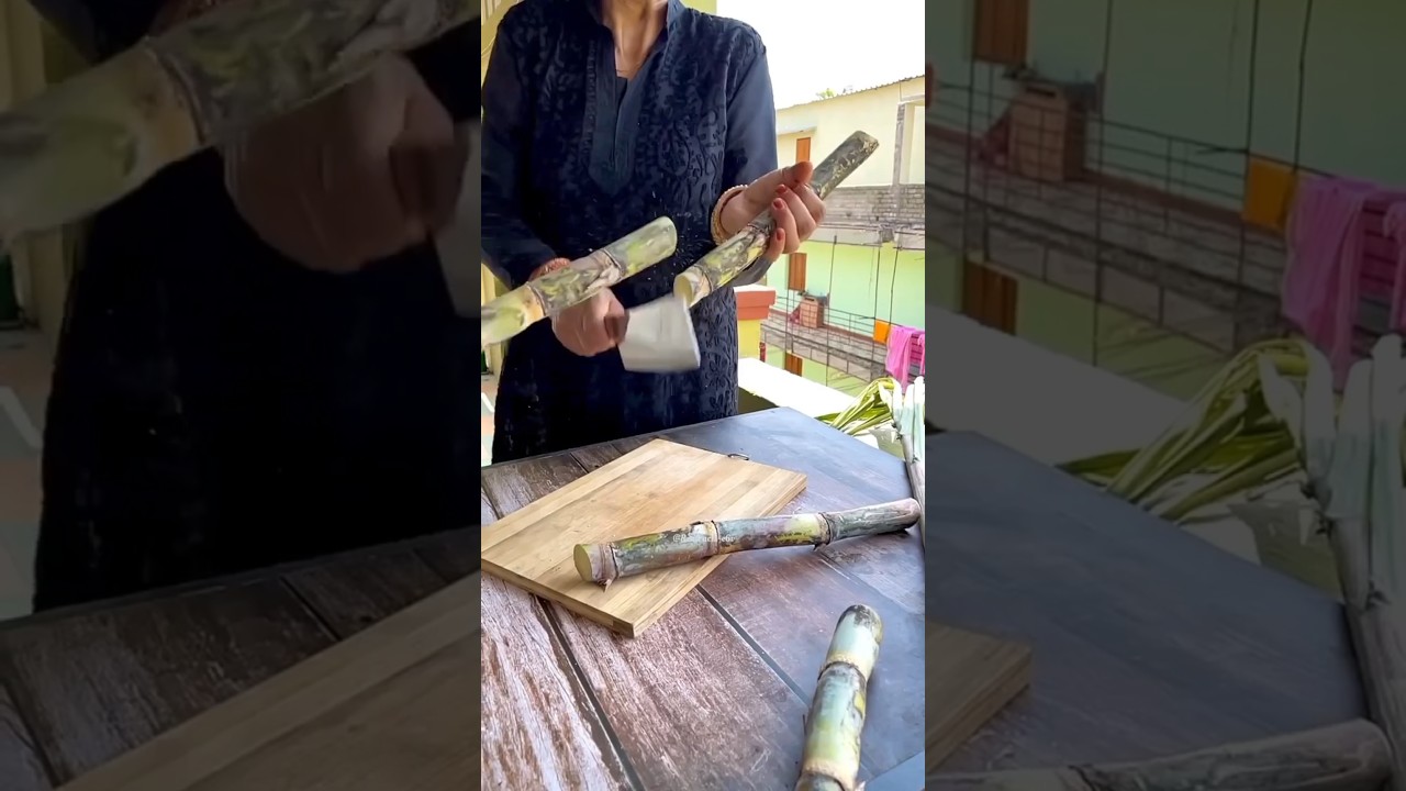 Why is Chinese Sugarcane so Soft ? 🤔 #shorts #shortvideo #short #youtubeshorts #trending #viralvideo