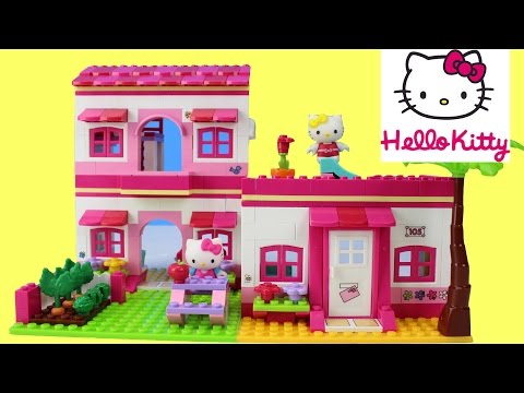 Hello Kitty Mega Bloks  Beach House Building Playset. 