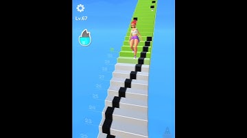Cute Girl Stairs Challenge level 67, Gameplay walkthrough ゲームの楽しみ #shorts #foryou #mobilegame #게임