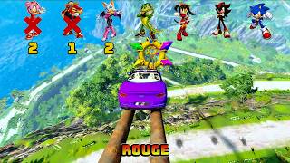 🚀 Sonic and Pals Acceleration Test(Ring Survival Challenge) - Survival Challenge - Beam.NG Drive