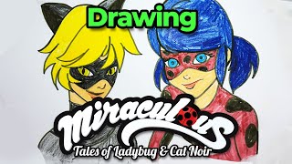 Let's Draw Miraculous Ladybug and Cat Noir Step by Step