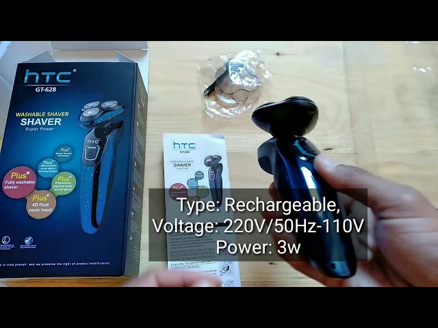 HTC Rasoir électrique pour Visage Tendeuse sans fil GT-607