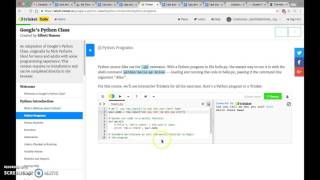Moving Forward in Python - Option 1 - Google Course