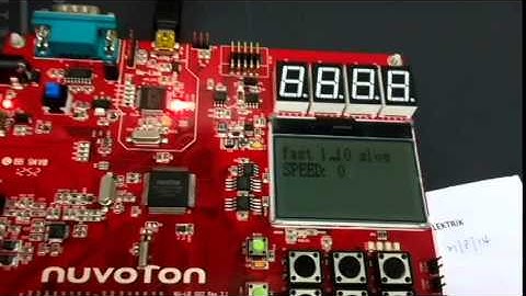 Application of Microcontroller using NUVOTON Board (SPEED TEST)