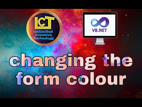 Visual Basic Part 5 (Change the form colour - how to use scroll bar)