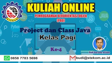 Kuliah Online Pemrograman Berorientasi Objek (PBO) dengan Java/BlueJ