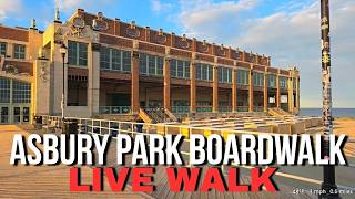 Asbury Park Boardwalk NJ LIVE (Monday April 20, 2026)