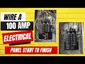 how to install an electrical panel from start to finish. 100 amp panel, grounding, circuit breakers