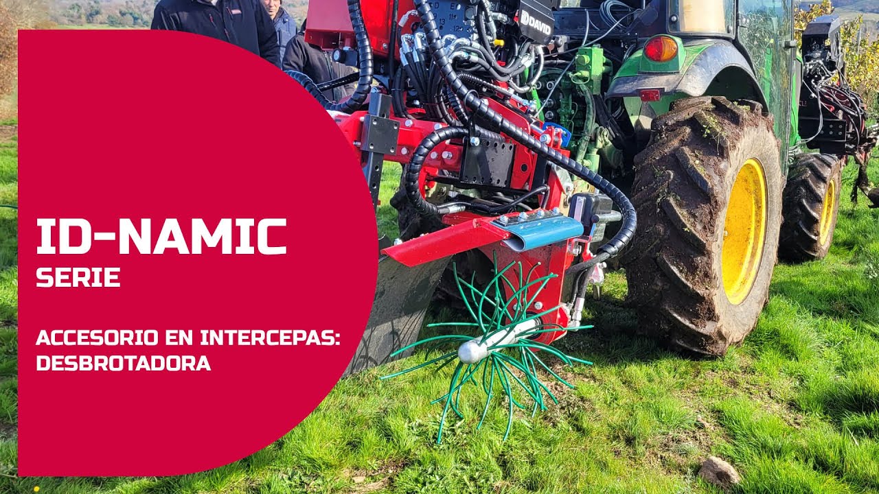 Chasis con intercepas ID-Namic con kit desbrotador en viña en espaldera