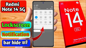 redmi note 14 5g lock screen notification panel hide, redmi note 14 5g notification bar off