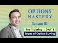 Options Mastery | Season III | PRE-TRAINING - DAY 1