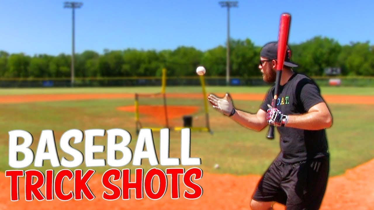 Åben Skadelig Sukkerrør BASEBALL TRICK SHOT CHALLENGE! - YouTube