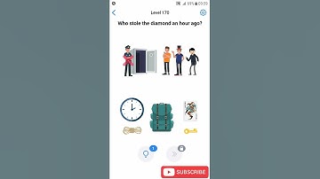 Easy Game Level 170 Who stole the diamond an hour ago Walkthrough