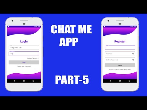 Chat Me App - 05- Login using Email and Password - Firebase Authentication - Social Networking App