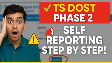 📢 How to Do Self Reporting in TS DOST Phase 2 | Full Procedure 2025   #viralvideo #dost2025 #degree