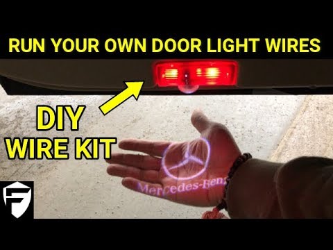 INSTALL MERCEDES C-CLASS DOOR LOGO LIGHTS (DIY WIRING) | Car Fix DIY Videos