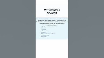 8 Networking Devices You Must Know  || #shorts  #tutorial #computernetwork #computer #networking