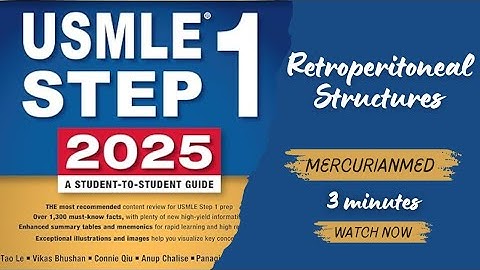 Retroperitoneal Structures#firstaid #usmle #step1 