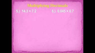 Adding, Subtracting, Multiplying and Dividing Decimals - Mrs. Renfro