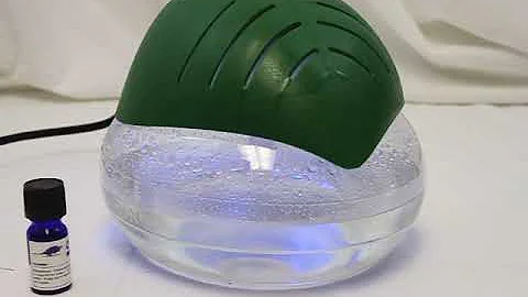 EcoGecko Green Leaf Air Cleaner & Revitalizer Essential Oil Diffuser with 10ML Lavender Oil