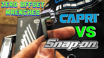 Capri XL Zero Offset Wrench Set Compared To Snap On Double Box Long Wrench Set